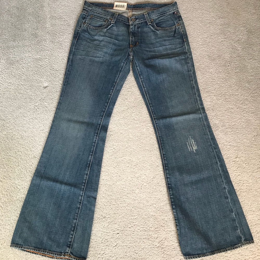 Vintage Polo Whitney Womens Low Rise Bootcut Jeans Stretch Blue Denim Size 10/32